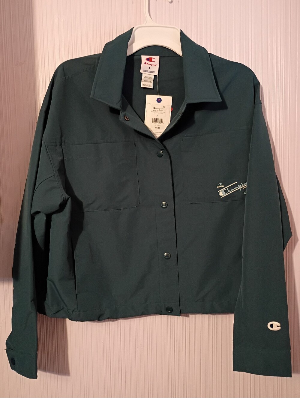 New! Champion  Women's Snap Front Top Jacket Size Large